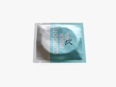 Condom Package 3D model