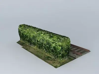 Eco Rail Hedge Dummy Old Steam Days Free 3D model