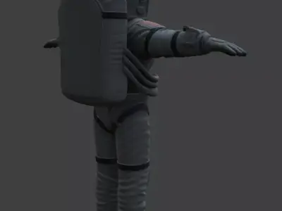 Realistic Astronaut Space Suit 3D model 15