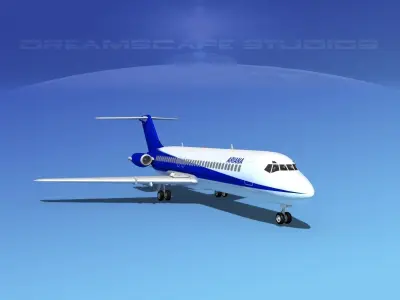 Douglas DC-9-30 Ariana Afghan Airlines 3D model