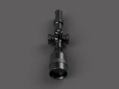 Optical scope X20 power 3D model