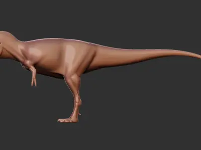 Daspletosaurus base mesh Low-poly 3D model
