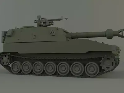 m109 howitzer tank 3D model