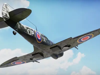 Supermarine Spitfire - Blender 3d Model 3D model