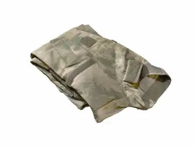 Folded Combat Shirt 3D Scan 3D model