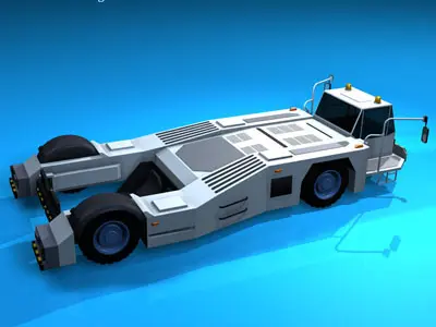 Airport tow tractor2 3D model