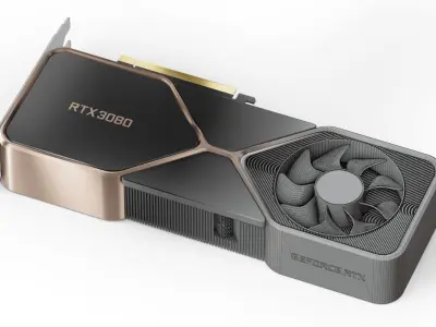 RTX 3080 Founders Edition NVIDIA 3D model
