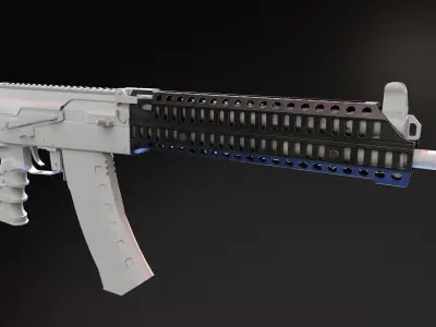 Zenitco Sport 12 Handguard Low-poly 3D model