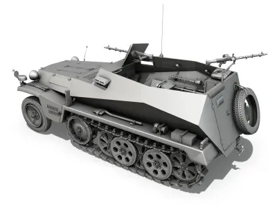 SDKFZ 250 - German Halftruck 3D model