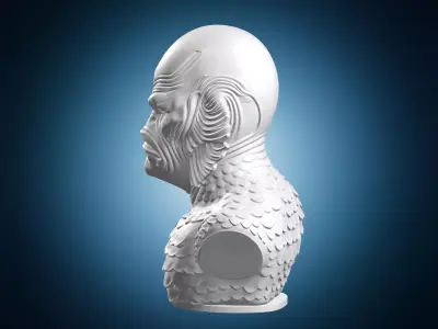 Creature from the Lagoon Bust 3D print model