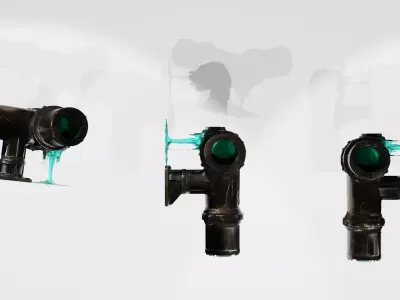 Radiation Liquid Leak Remix LowPoly LOD Low-poly 3D model