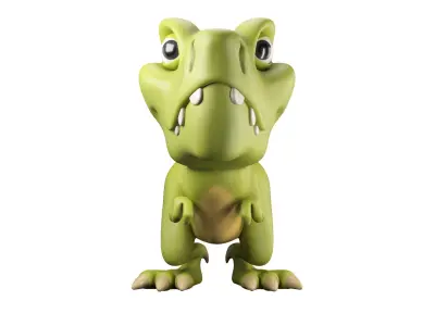 Cartoon Dinosaur T-rex 3D model