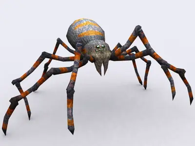 3DRT - Spiders Low-poly 3D model
