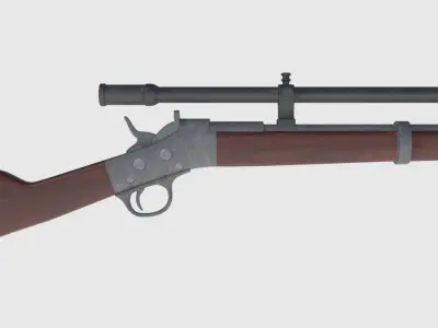 Wild West Weapons Combination Pack - Game Ready Low-poly 3D model