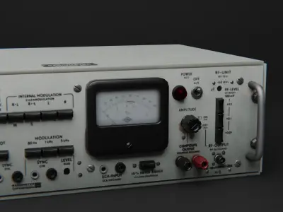 Military Radio Station Low-poly 3D model