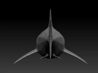 3D SHARK Low-poly 3D model
