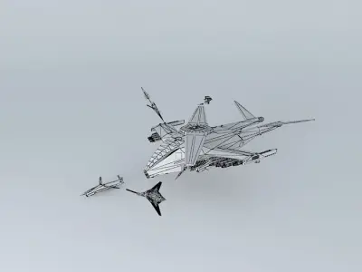 UN task force alpha-UAV command unit Peacemaker MK II airborne 3D model