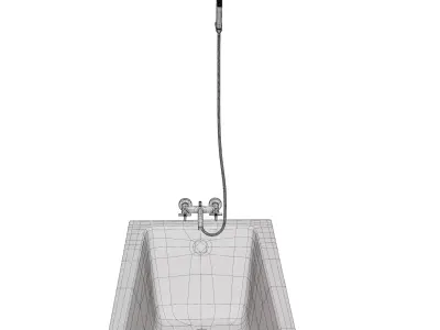 Bathtub Free low-poly 3D model