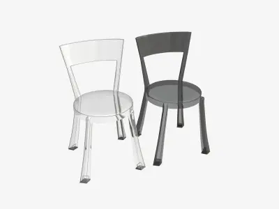 IKEA Transparent Chair Set Free 3D model