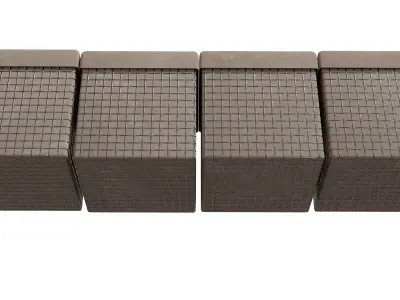 Military Hesco Barrier - Low Poly Game Ready Low-poly 3D model