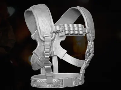 Vigilante Harness V1 Kit 3D printable file for Action Figures 3D print model