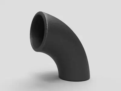 Elbow Pipe Long Radius 2 inches 3D model