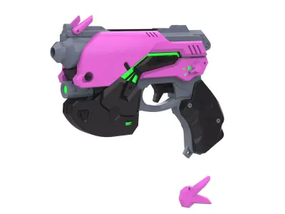 DVa Blaster - Overwatch - Commercial - Printable - STL 3D print model