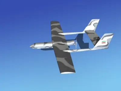 Mohajer 3 Drone V01 3D model