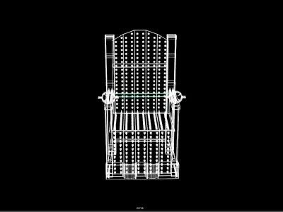Torture Chair Low-poly 3D model Low-poly 3D model