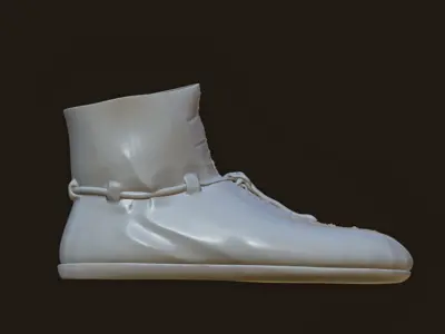Authentic Medieval Ankle Boot 3D print model