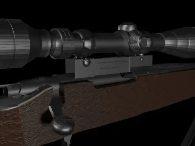 M40 Sniper Free low-poly 3D model