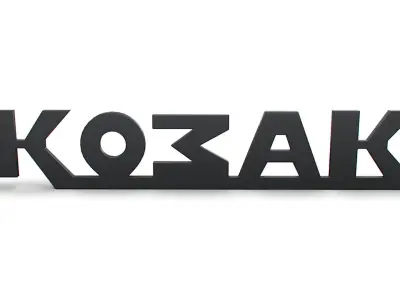Kozak logo 3D model