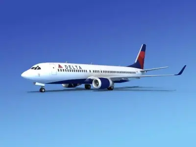 Boeing 737-800ER Delta Airlines 1 3D model