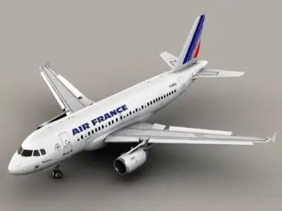  Airbus A319 Air France 3D model