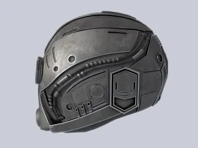 Sci fi Helmet 3D model