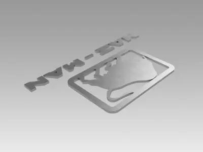 Maz man logo 3D model