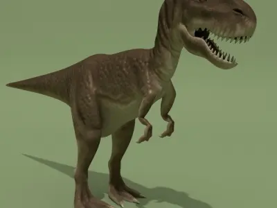 Tyrannosaur Rigged Low-poly 3D model