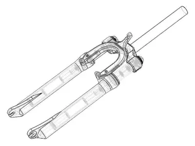 Front Suspension Fork for Bike 20 inch 3D model