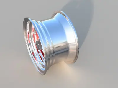 Advan 3 piece rim 3D model