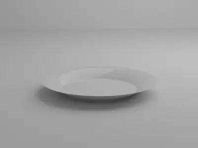 A set of plates 3D model