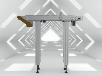 Special type belt machine 3D model