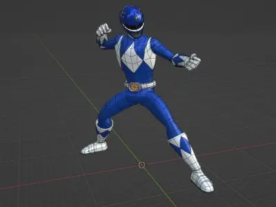 Blue Ranger - Power Ranger 3D model