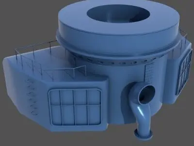 Nendo Shiki stern barbette - Commercial license - 1-100 scale 3D print model