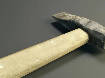 Hammer PBR Low-poly 3D model