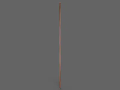 PBR Wushu Stick Wood2 Low-poly 3D model