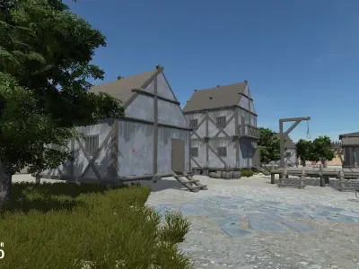 Fortress Constructor Low-poly 3D model