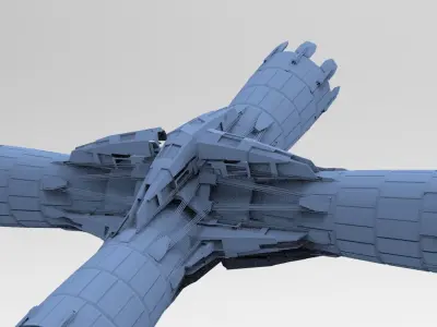 Halo Forerunner Inspired Energy Pilon Generators 8 3D model