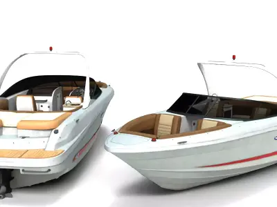 Luxury Boat Premium Performance Modern Design 3D model