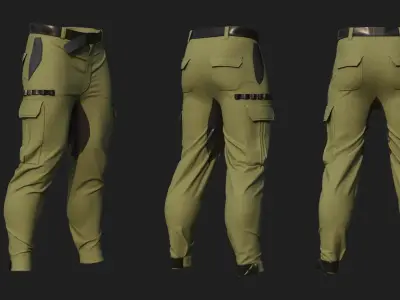 Male Pants Man Outfit Marvelous Designer 3D model