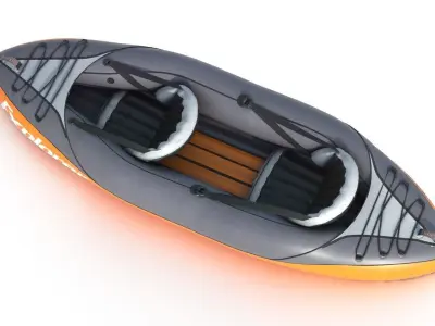 KAYAK explorer inflatable with two seats 3D model